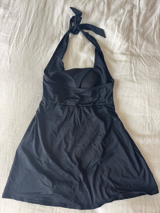 Lands' End Dresses & Skirts - Never Worn Women's Black Halter Exercise/Swim Dress Land’s End